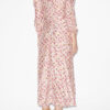 Robe midi en soie mélangée imprimée Albini