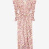 Robe midi en soie mélangée imprimée Albini