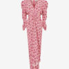 Robe midi en soie mélangée imprimée Albini