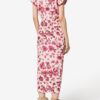 Robe midi en soie stretch imprimée Terenae Robe midi en soie stretch imprimée Terenae