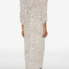 Robe midi froncée en soie imprimée Albini Robe midi froncée en soie imprimée Albini