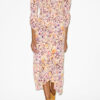 Robe midi froncée en soie mélangée Albini Robe midi froncée en soie mélangée Albini