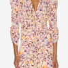 Robe midi froncée en soie mélangée Albini Robe midi froncée en soie mélangée Albini