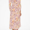 Robe midi froncée en soie mélangée Albini Robe midi froncée en soie mélangée Albini