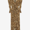 Robe midi froncée en soie mélangée Albini Robe midi froncée en soie mélangée Albini
