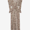 Robe midi froncée en soie mélangée Albini Robe midi froncée en soie mélangée Albini
