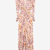 Robe midi froncée en soie mélangée Albini Robe midi froncée en soie mélangée Albini
