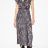 Robe midi froncée imprimée Lyndsay Robe midi froncée imprimée Lyndsay