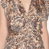 Robe midi froncée imprimée Lyndsay Robe midi froncée imprimée Lyndsay