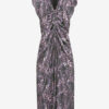 Robe midi froncée imprimée Lyndsay Robe midi froncée imprimée Lyndsay