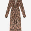 Robe midi à manches longues imprimée Zeliha Robe midi à manches longues imprimée Zeliha