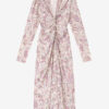 Robe midi à manches longues imprimée Zeliha Robe midi à manches longues imprimée Zeliha