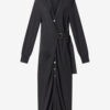 Robe portefeuille en laine Constance Robe portefeuille en laine Constance