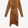 Robe portefeuille en simili daim Aleora