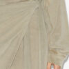 Robe sweat-shirt longue drapée Sandrina en jersey