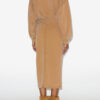 Robe sweat-shirt longue drapée Sandrina en jersey