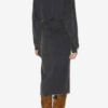 Robe sweat-shirt longue drapée Sandrina en jersey