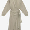 Robe sweat-shirt longue drapée Sandrina en jersey
