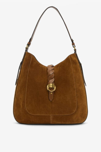Sac Altay Hobo en cuir de veau suédé