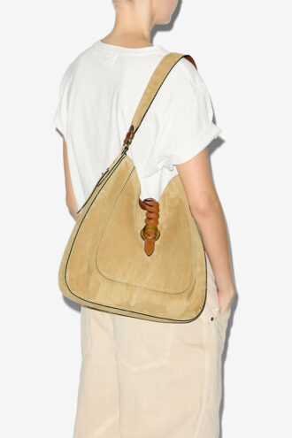 Sac Altay Hobo en cuir de veau suédé