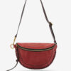 Sac banane Skano en cuir de veau suédé tressé Sac banane Skano en cuir de veau suédé tressé