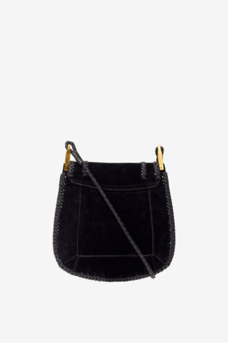 Sac à bandoulière Anahi en cuir suédé tressé