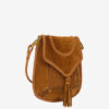 Sac à bandoulière Anahi en cuir suédé tressé Sac à bandoulière Anahi en cuir suédé tressé