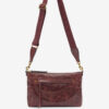 Sac à bandoulière en cuir brillant Nessah