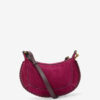 Sac à bandoulière en cuir de veau suédé Oskan Moon Sac à bandoulière en cuir de veau suédé Oskan Moon