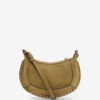 Sac à bandoulière en cuir de veau suédé Oskan Moon Sac à bandoulière en cuir de veau suédé Oskan Moon
