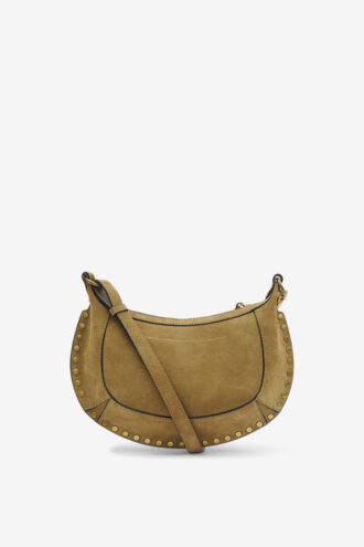 Sac à bandoulière en cuir de veau suédé Oskan Moon