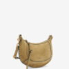 Sac à bandoulière en cuir de veau suédé Oskan Moon Sac à bandoulière en cuir de veau suédé Oskan Moon