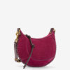 Sac à bandoulière en cuir de veau suédé Oskan Moon Sac à bandoulière en cuir de veau suédé Oskan Moon