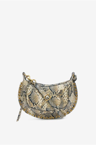 Sac à bandoulière en cuir imprimé Oskan Moon