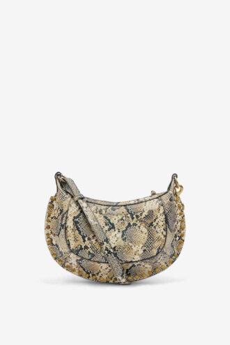 Sac à bandoulière en cuir imprimé Oskan Moon