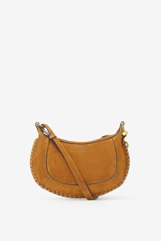 Sac à bandoulière Oskan Moon en cuir de veau suédé tressé