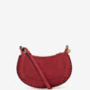 Sac à bandoulière Oskan Moon en cuir de veau suédé tressé Sac à bandoulière Oskan Moon en cuir de veau suédé tressé