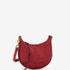 Sac à bandoulière Oskan Moon en cuir de veau suédé tressé Sac à bandoulière Oskan Moon en cuir de veau suédé tressé