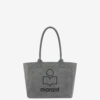 Sac cabas en coton délavé avec logo Yenky Zipped