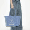 Sac cabas en coton délavé avec logo Yenky Zipped Sac cabas en coton délavé avec logo Yenky Zipped
