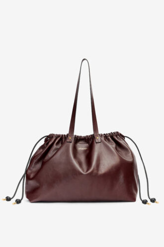Sac cabas en cuir brillant Silven E/W
