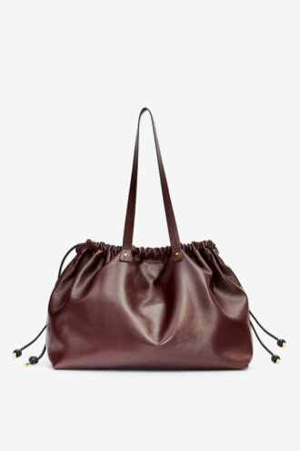 Sac cabas en cuir brillant Silven E/W