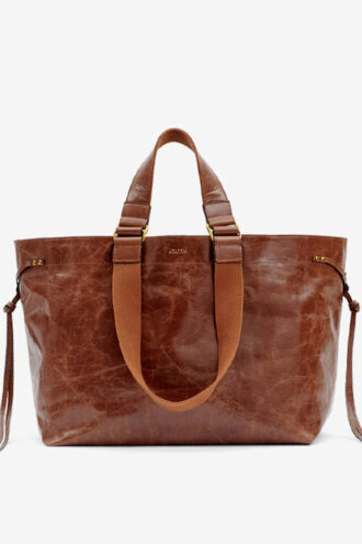 Sac cabas en cuir brillant Wardy