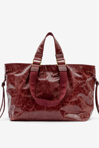 Sac cabas en cuir brillant Wardy