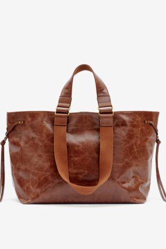 Sac cabas en cuir brillant Wardy