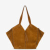 Sac cabas en cuir suédé