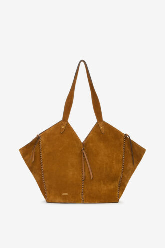 Sac cabas en cuir suédé
