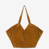 Sac cabas en cuir suédé
