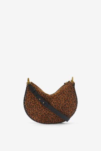 Sac en cuir suédé imprimé Oskan Soft Zip
