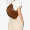 Sac en cuir suédé imprimé Oskan Soft Zip